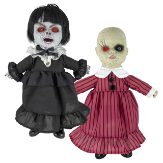 Coffin Dolls™ Black-Red Striped Dress