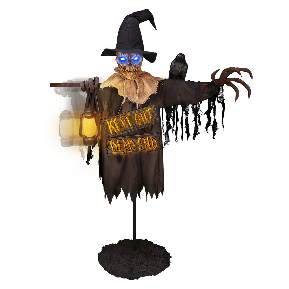 Lantern Scarecrow Sign™ (Animated Scarecrow)